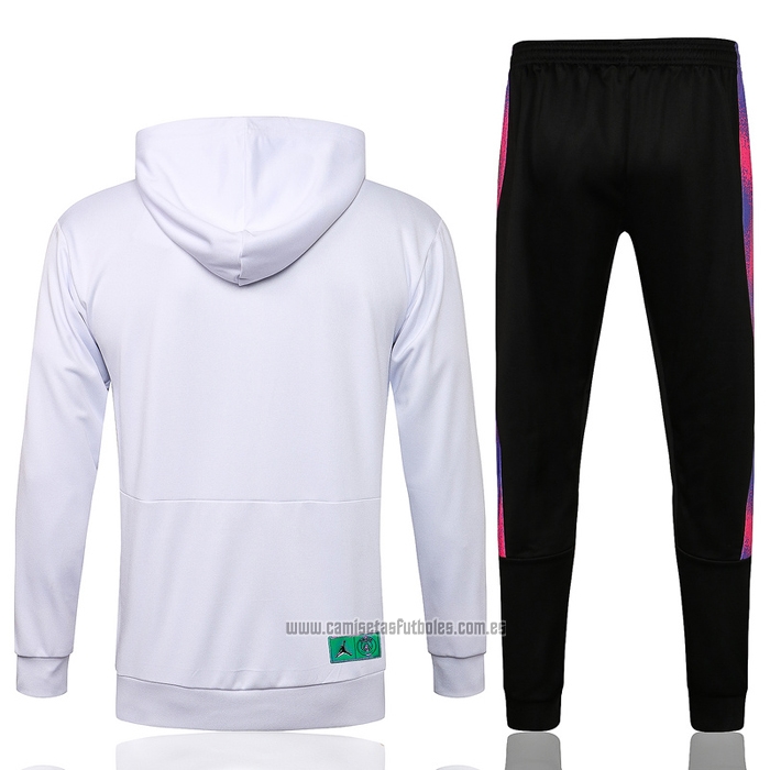 Chandal con Capucha del Paris Saint-Germain Jordan Nino 2021-2022 Blanco